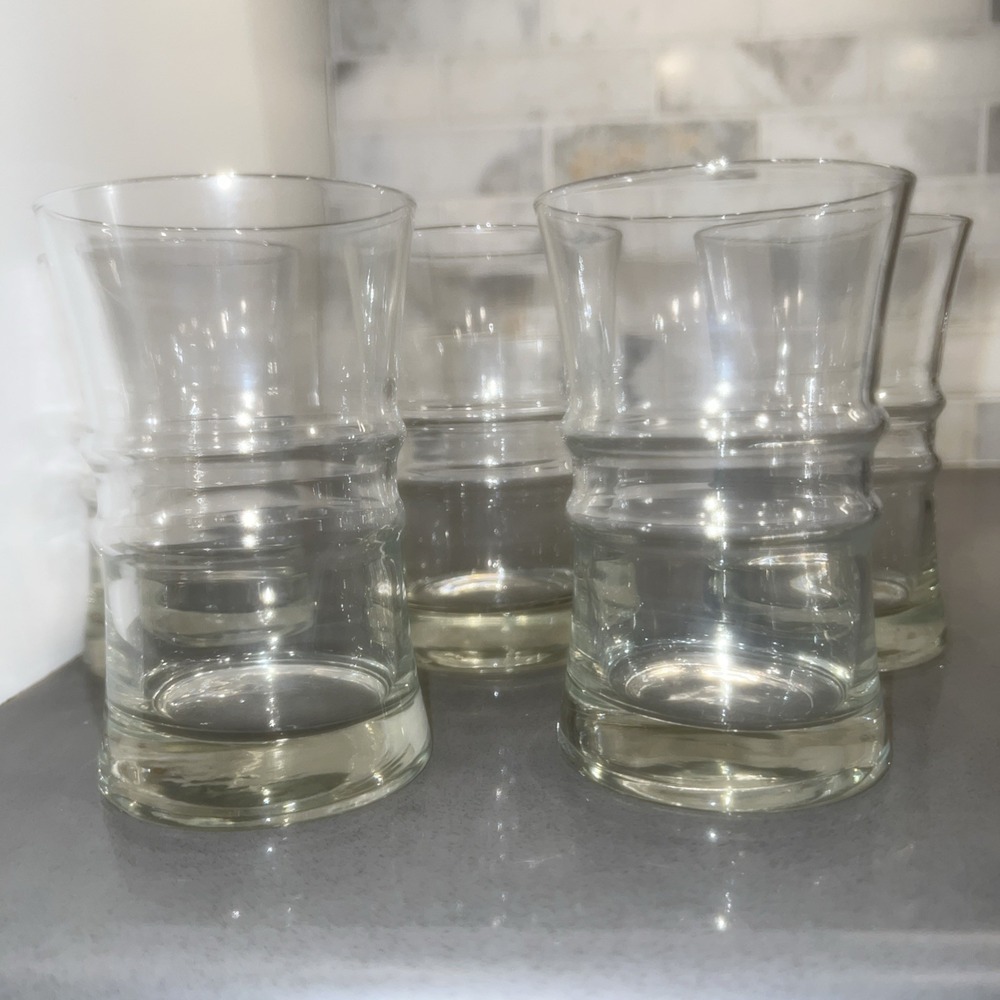 5- Vintage Skol by Colony Glasses MCM 60'-70's Drinking Glasses/Tumblers